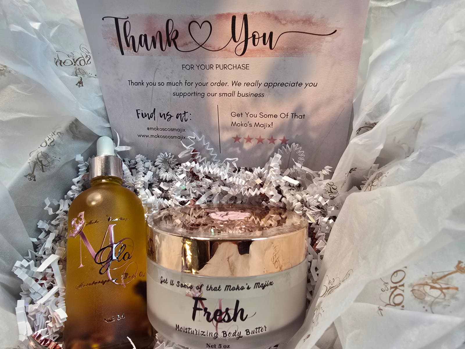 Fresh Body Butter + Glo Oil Set - Moko's CosMajix