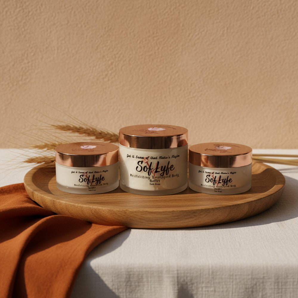 Moisturizing Emulsified Body Butter Sof Lyfe - Moko's CosMajix