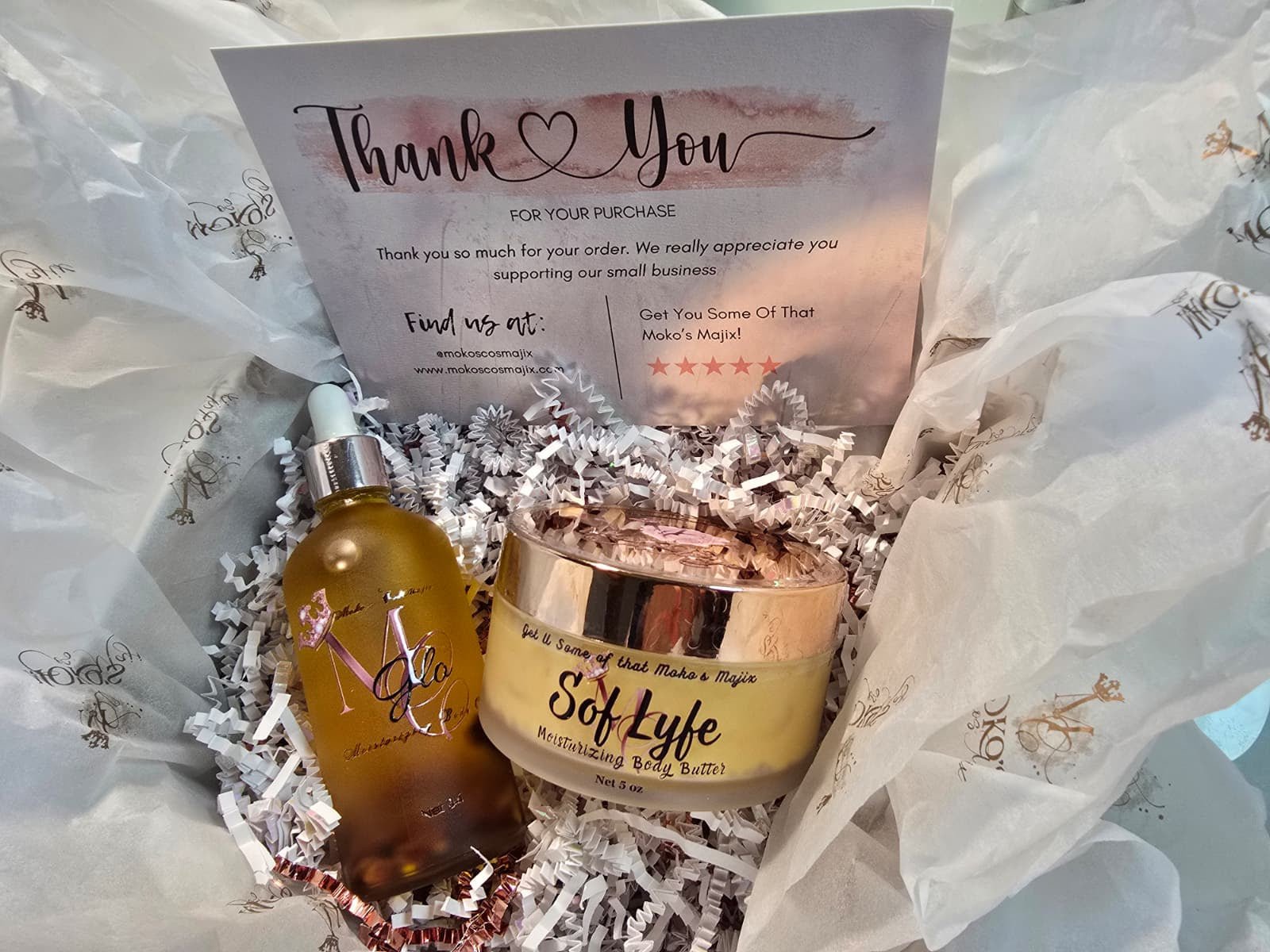 Sof Lyfe Body Butter + Glo Oil Set - Moko's CosMajix